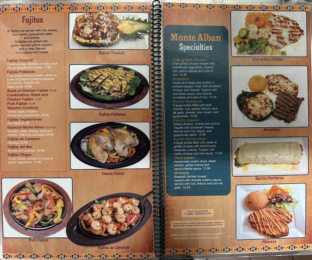 Monte Alban Mexican Restaurant Combination Of Beef And Chicken